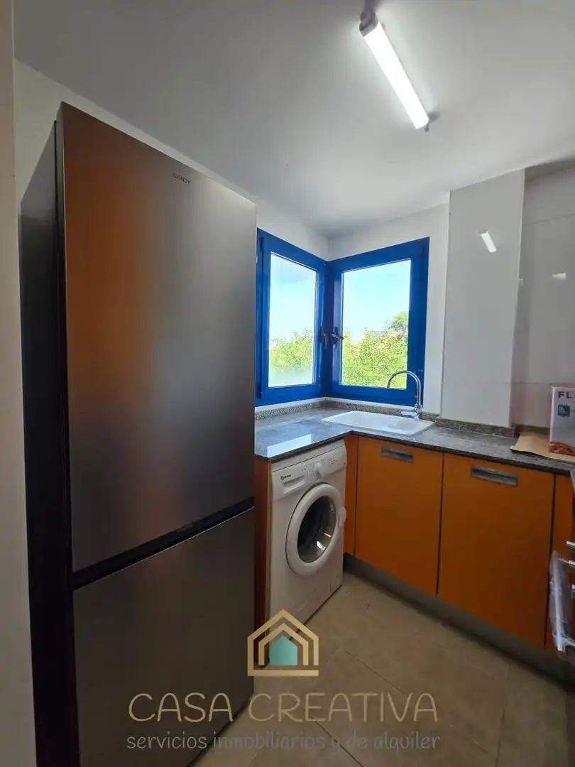 Kitchen of Apartments for rent in Puçol  with Air Conditioner, Private garden and Furnished