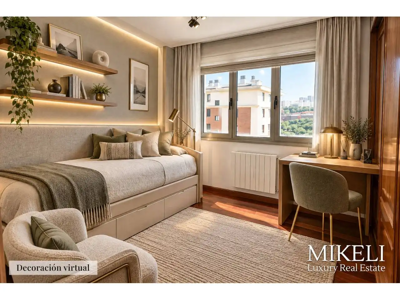 Bedroom of Flat for sale in Santander  with Heating, Parquet flooring and Storage room