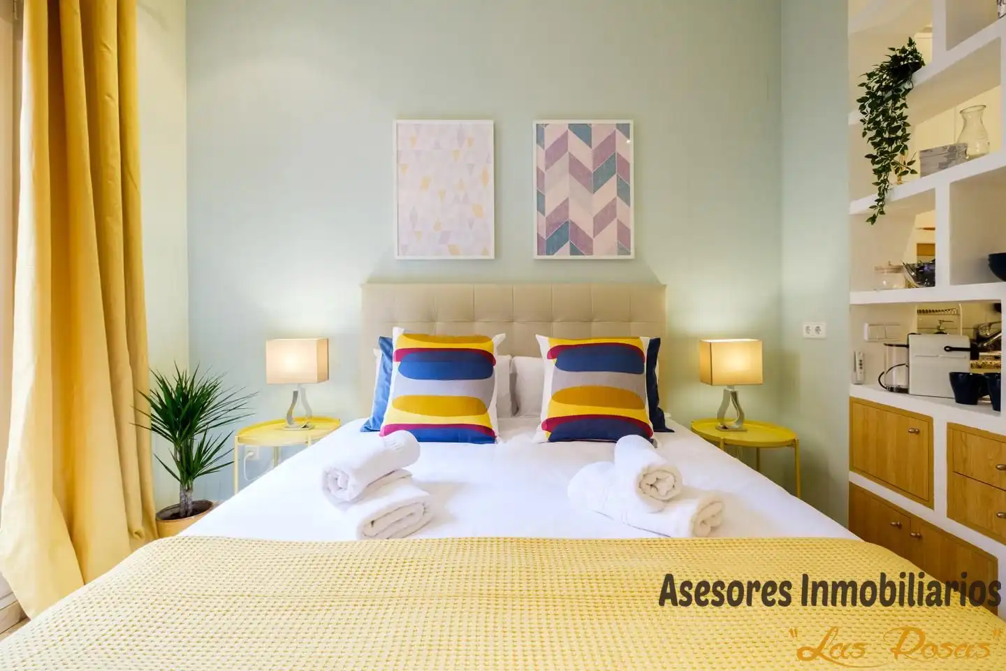 Schlafzimmer von Wohnung zur Miete in Madrid mit Klimaanlage und Möbliert