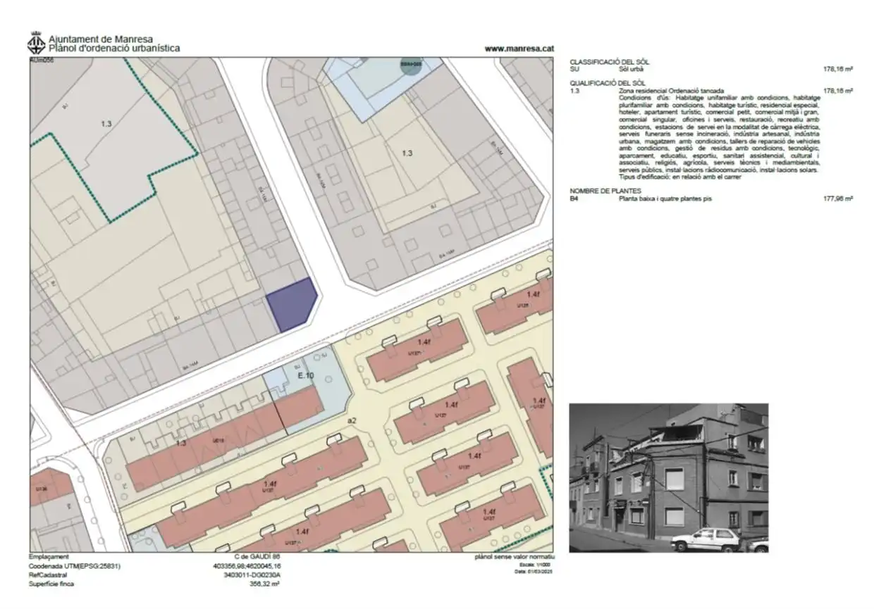 Terreny residencial en venda a de Gaudí 86, imagen 3