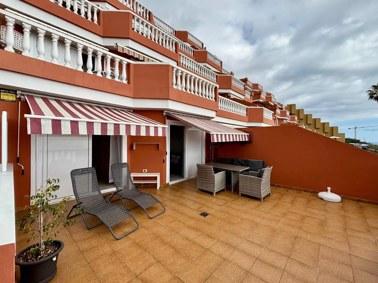 Terrassa de Apartament de lloguer en Santiago del Teide amb Terrassa, Moblat i Balcó