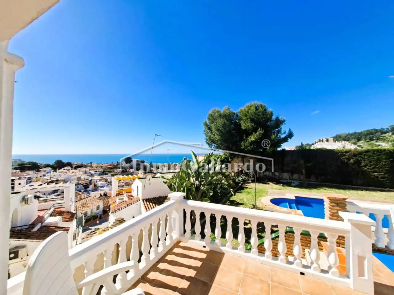 Exterior view of Houses for sale in Málaga  with Air Conditioner, Private garden and Parquet flooring