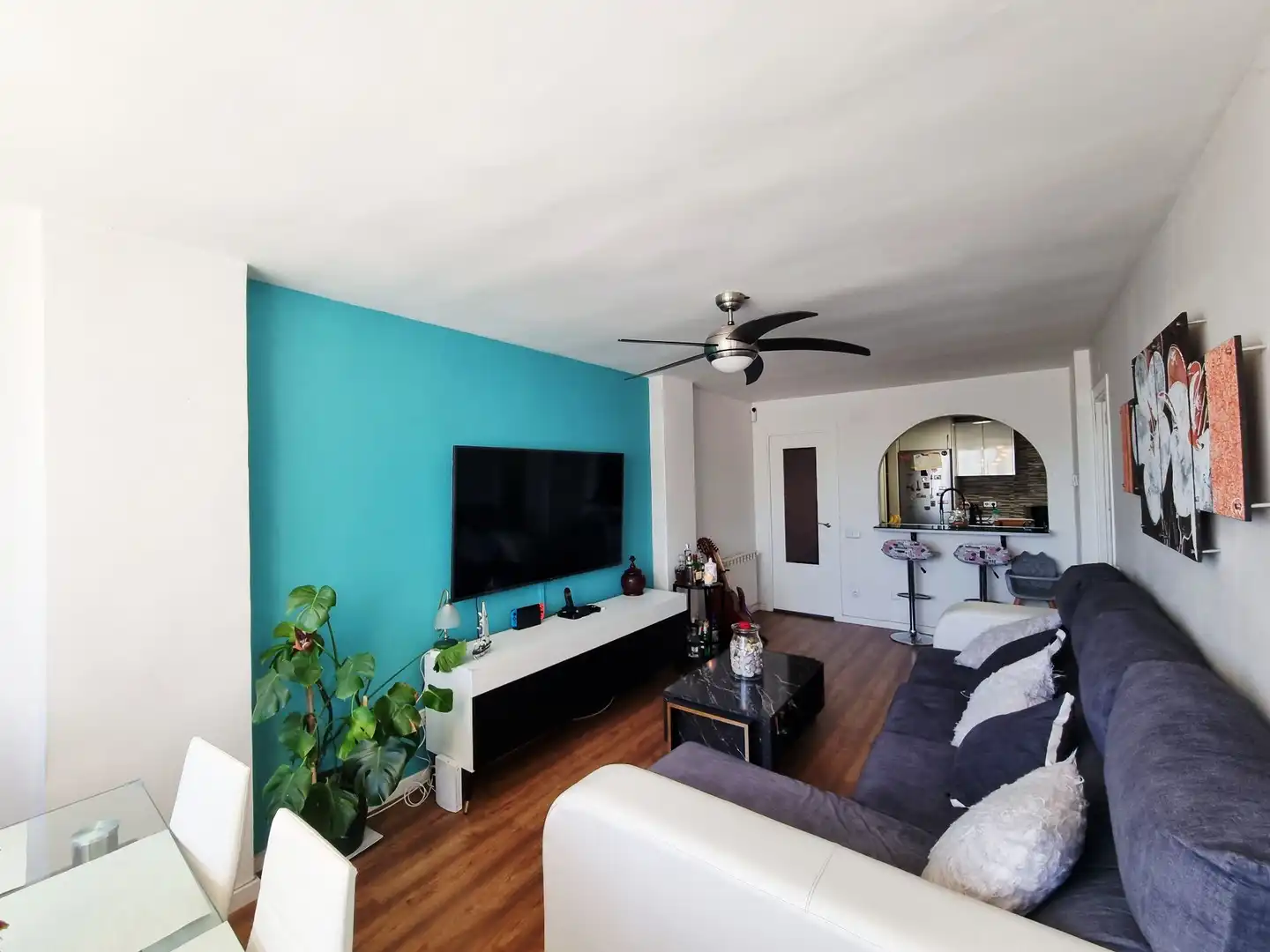 Wohnzimmer von Wohnung zum Verkauf in Fuenlabrada mit Klimaanlage, Heizung und Terrasse