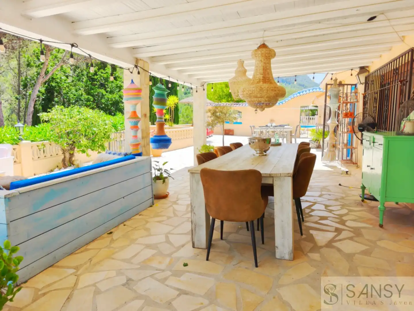 Terrasse von Haus oder Chalet zum Verkauf in Castell de Castells mit Klimaanlage, Terrasse und Abstellraum