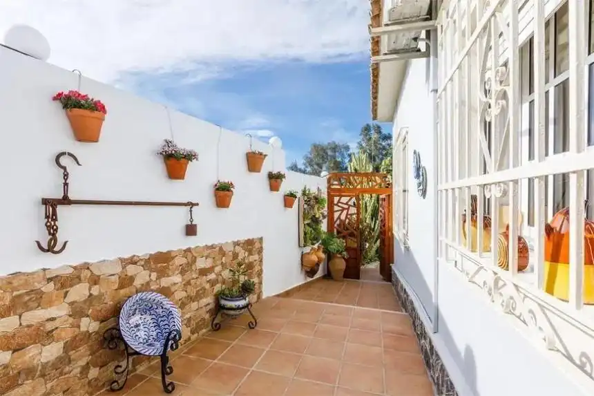 Terraza de Casa o chalet de alquiler en Vélez-Málaga con Aire acondicionado, Calefacción y Jardín privado