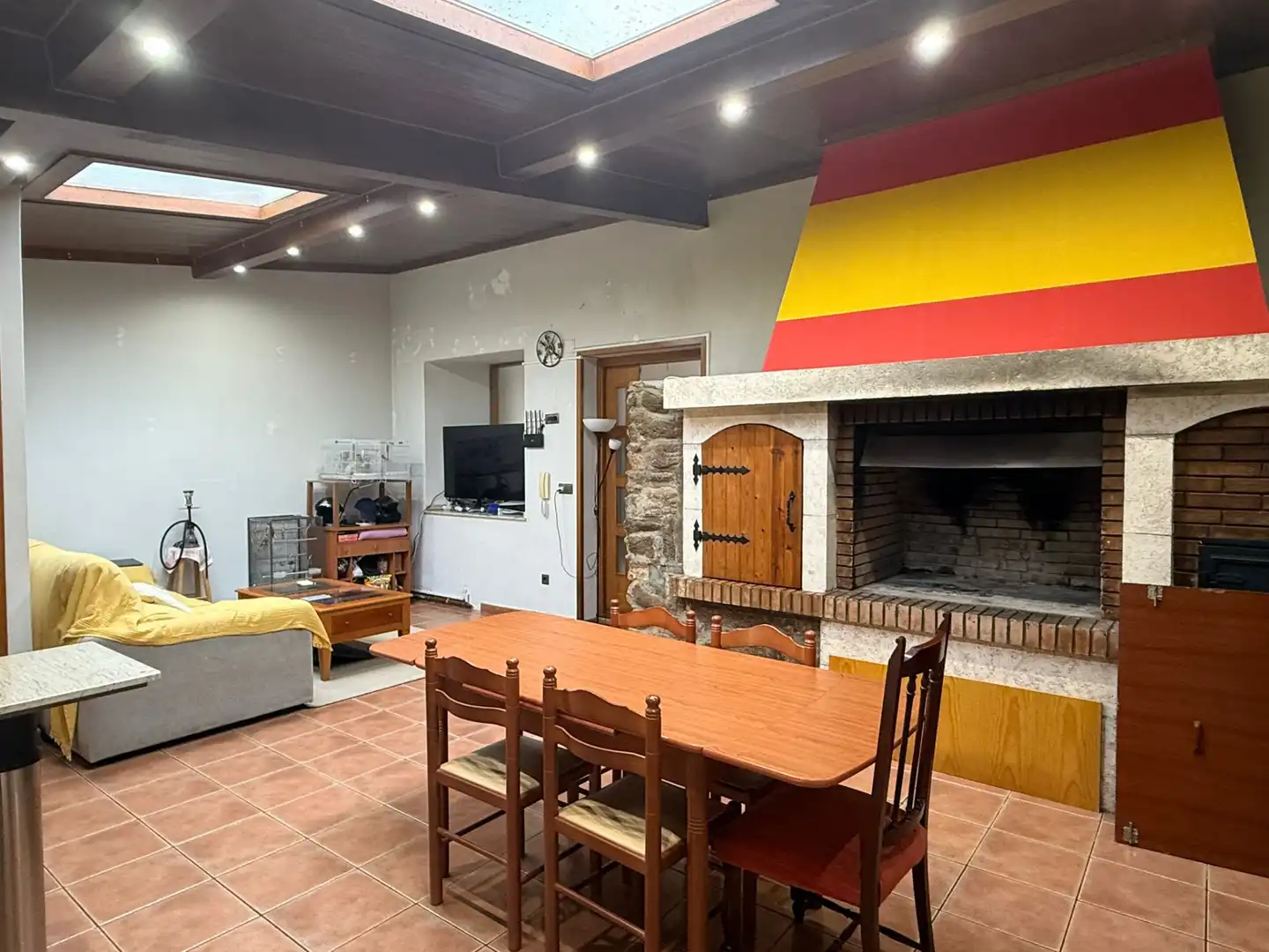 Living room of Detached homes for sale in Neda  with Heating, Private garden and Parquet flooring