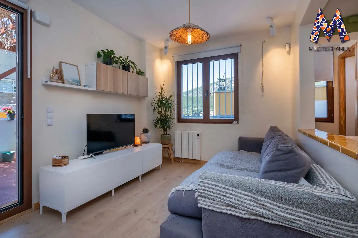 Sala de estar de Apartamento en venta en Castelldefels con Aire acondicionado, Calefacción y Terraza