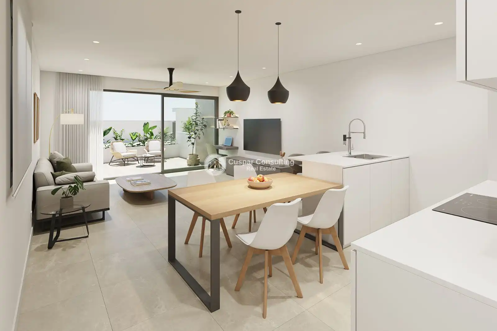 Sala d'estar de Apartament en venda en Pilar de la Horadada ciudad