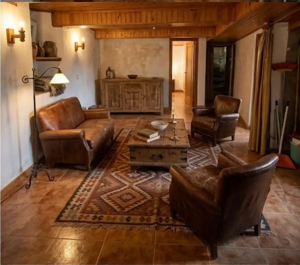 Sala de estar de Finca rústica en venta en Nogueira de Ramuín