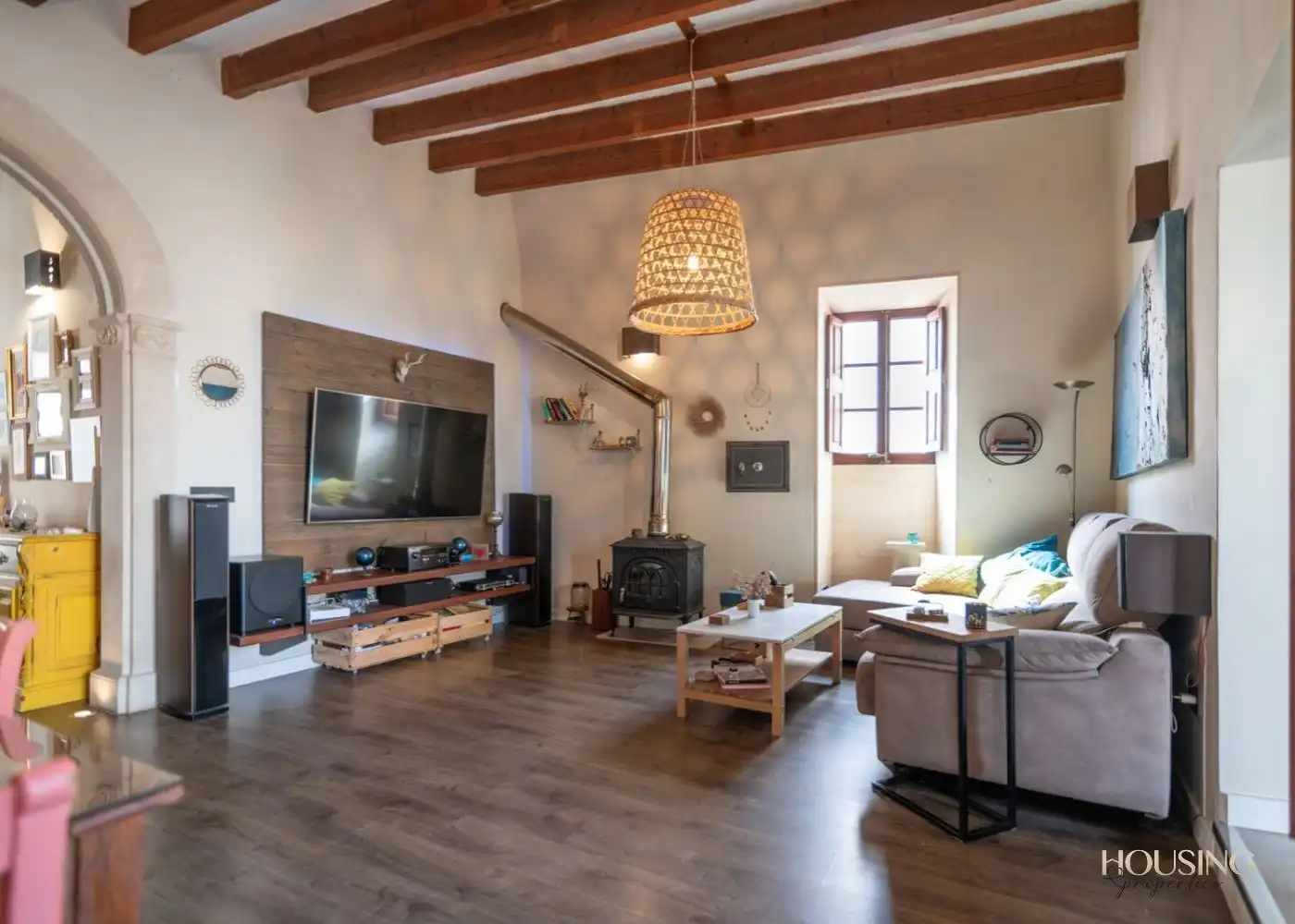 Sala de estar de Casa adosada en venta en Campos poble