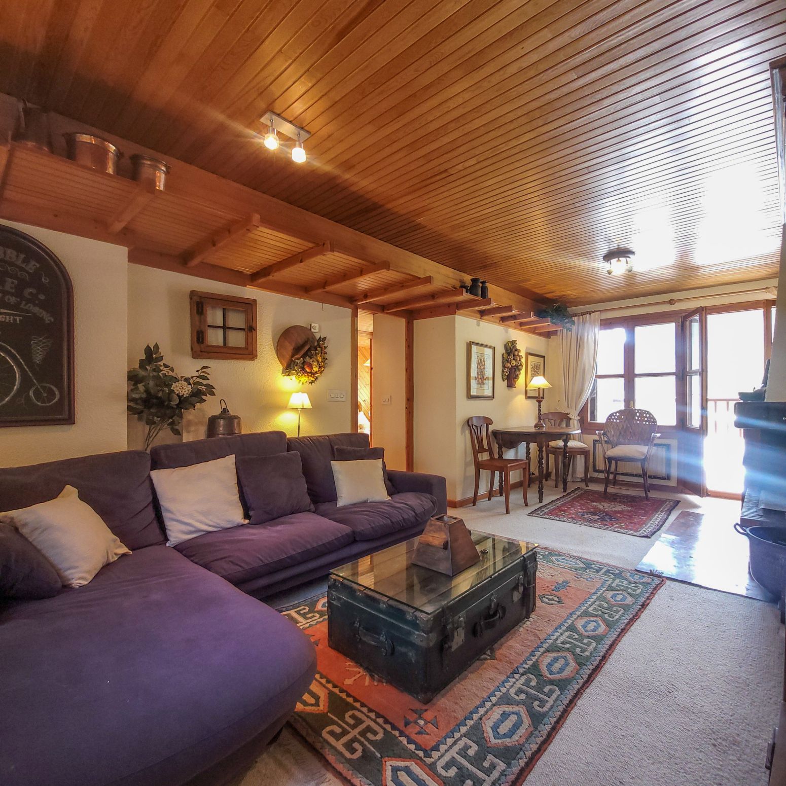 Living room of Flat for sale in Ansó  with Heating, Terrace and Furnished