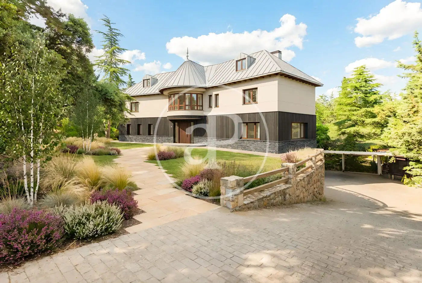 Exterior view of Houses for sale in Las Rozas de Madrid  with Air Conditioner, Heating and Private garden