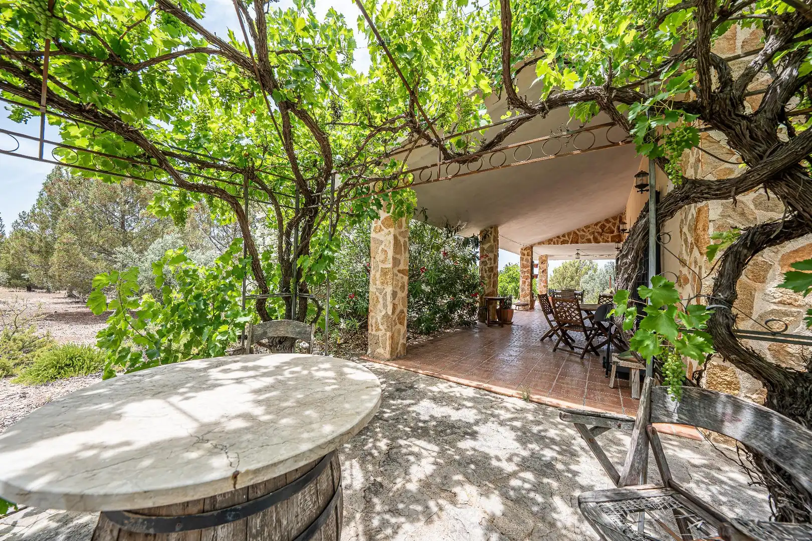 Terrassa de Finca rústica en venda en Biar amb Calefacció, Jardí privat i Terrassa
