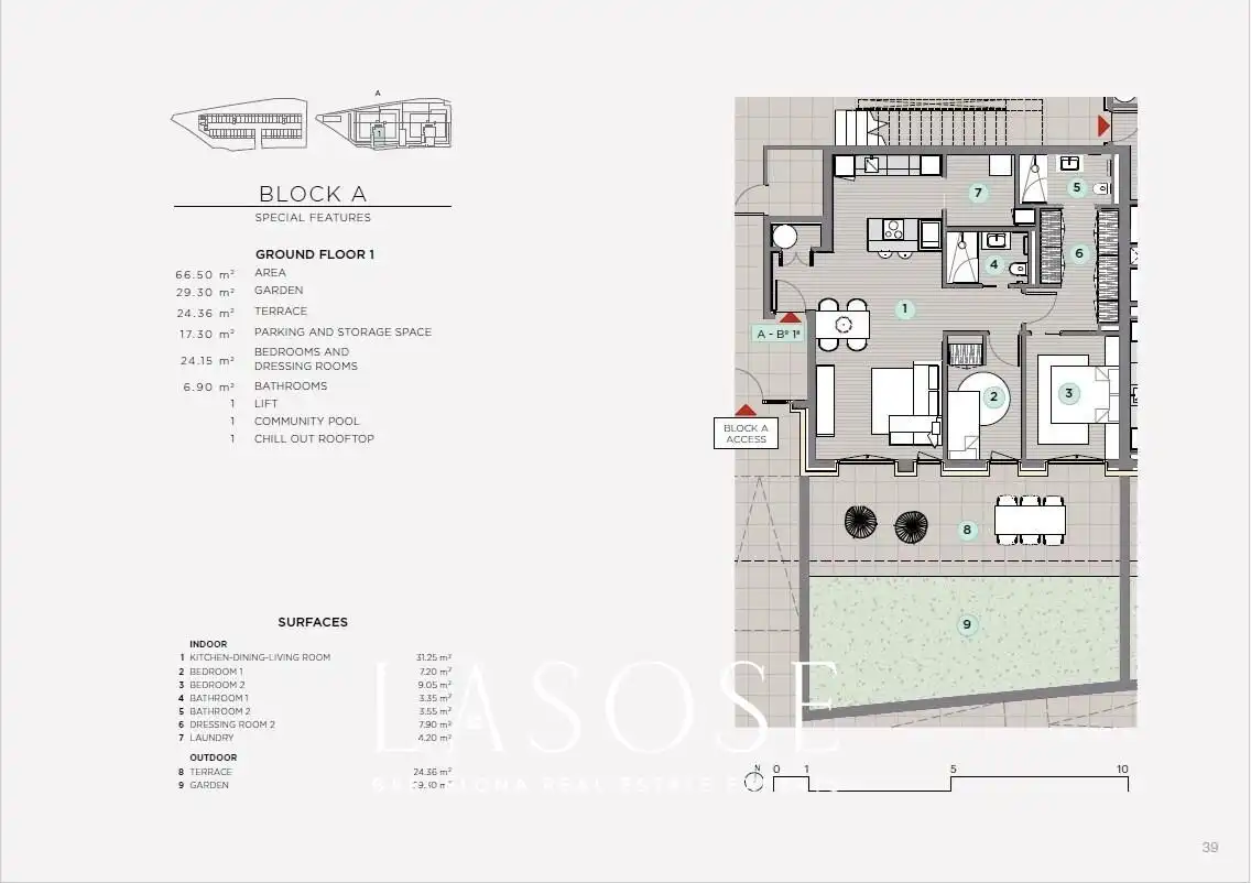 Wohnungen zum Verkauf in Sitges mit Privatgarten, Terrasse und Abstellraum