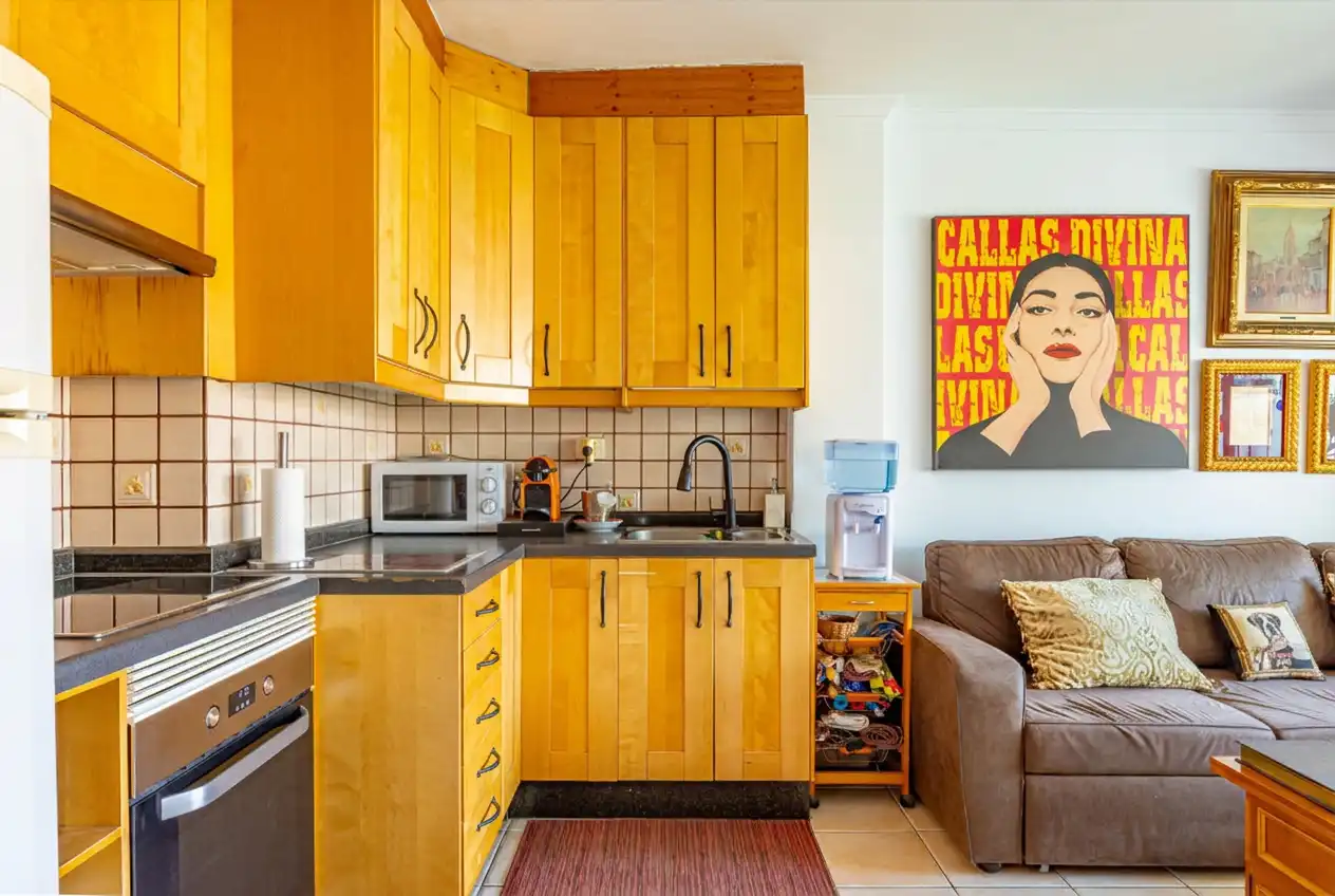 Cocina de Piso en venta en San Bartolomé de Tirajana con Terraza, Piscina y Amueblado