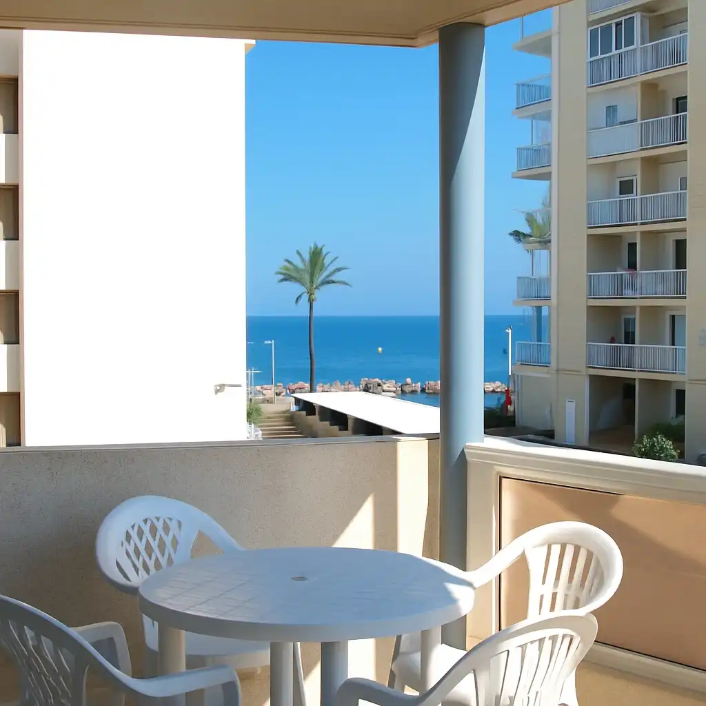 Terraza de Apartamento de alquiler en Peñíscola / Peníscola con Aire acondicionado, Calefacción y Terraza