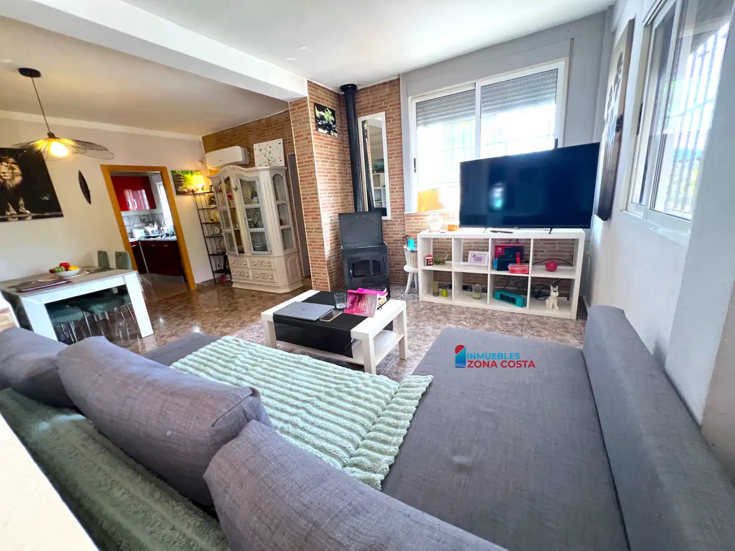 Sala de estar de Finca rústica en venta en Vilamarxant con Aire acondicionado, Jardín privado y Terraza