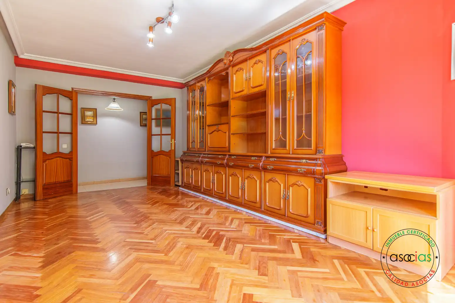 Living room of Flat for sale in Teverga  with Heating, Parquet flooring and Terrace