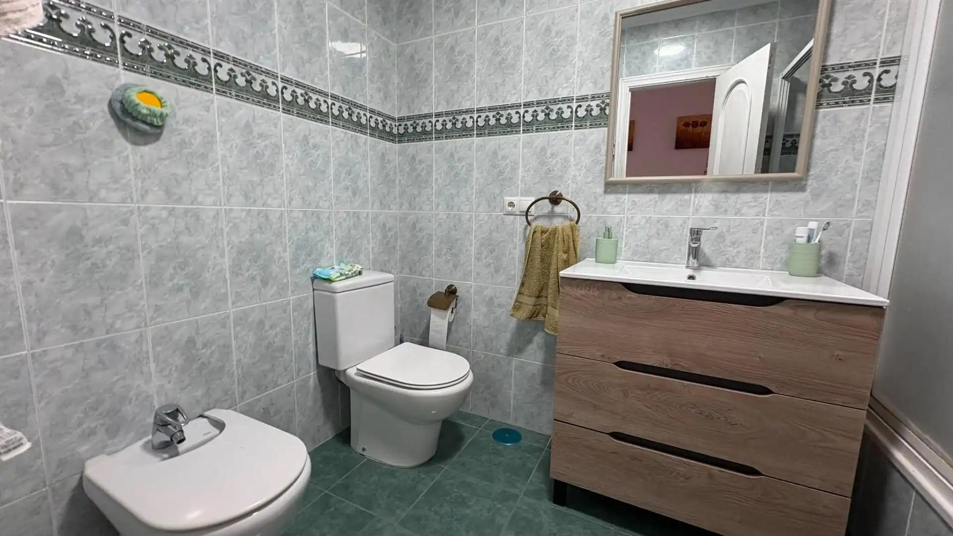 Baño de Piso de alquiler en Málaga con Aire acondicionado, Amueblado y Balcón