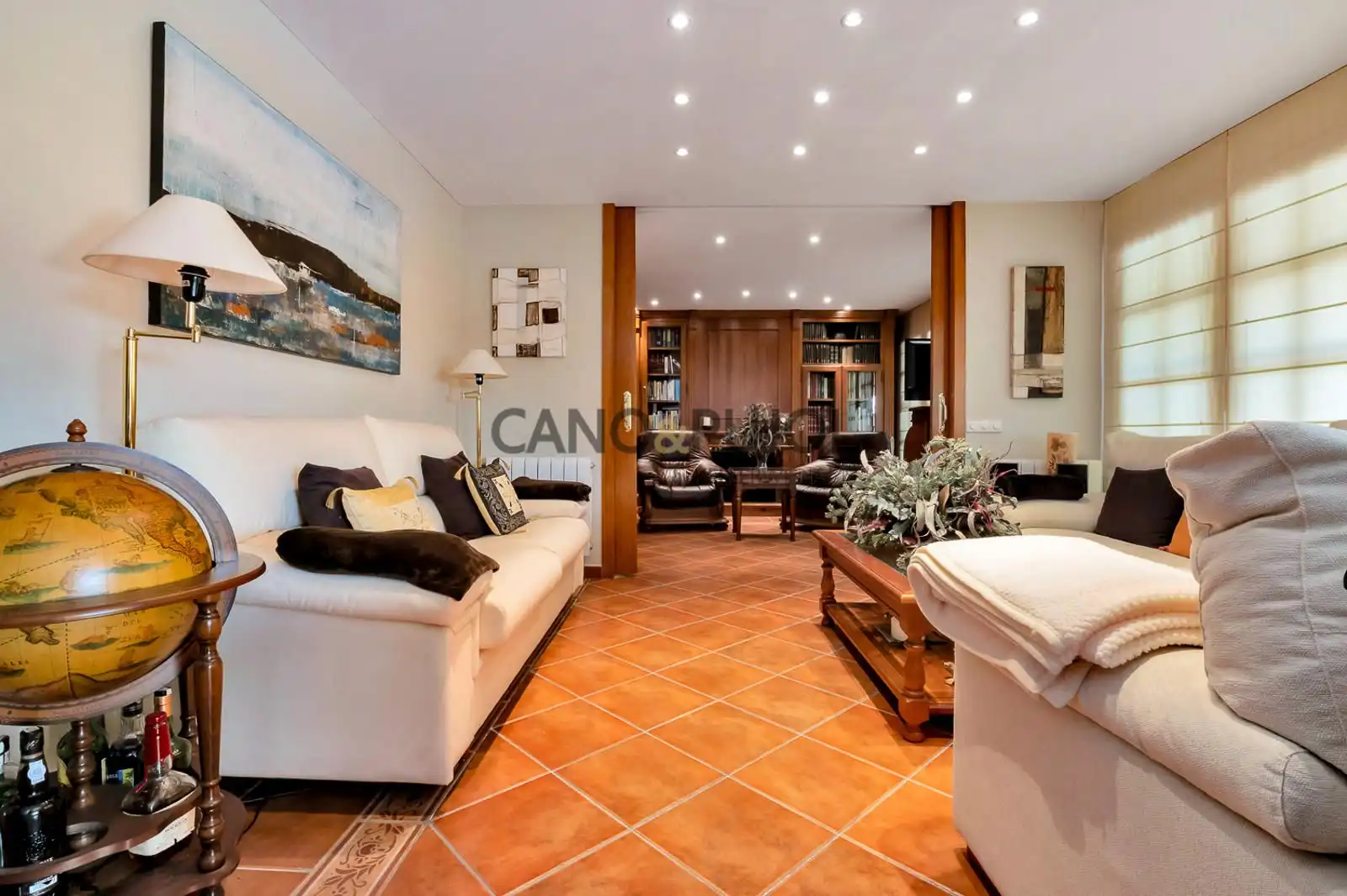 Sala d'estar de Casa o xalet en venda en Bigues i Riells del Fai amb Aire condicionat, Calefacció i Terrassa