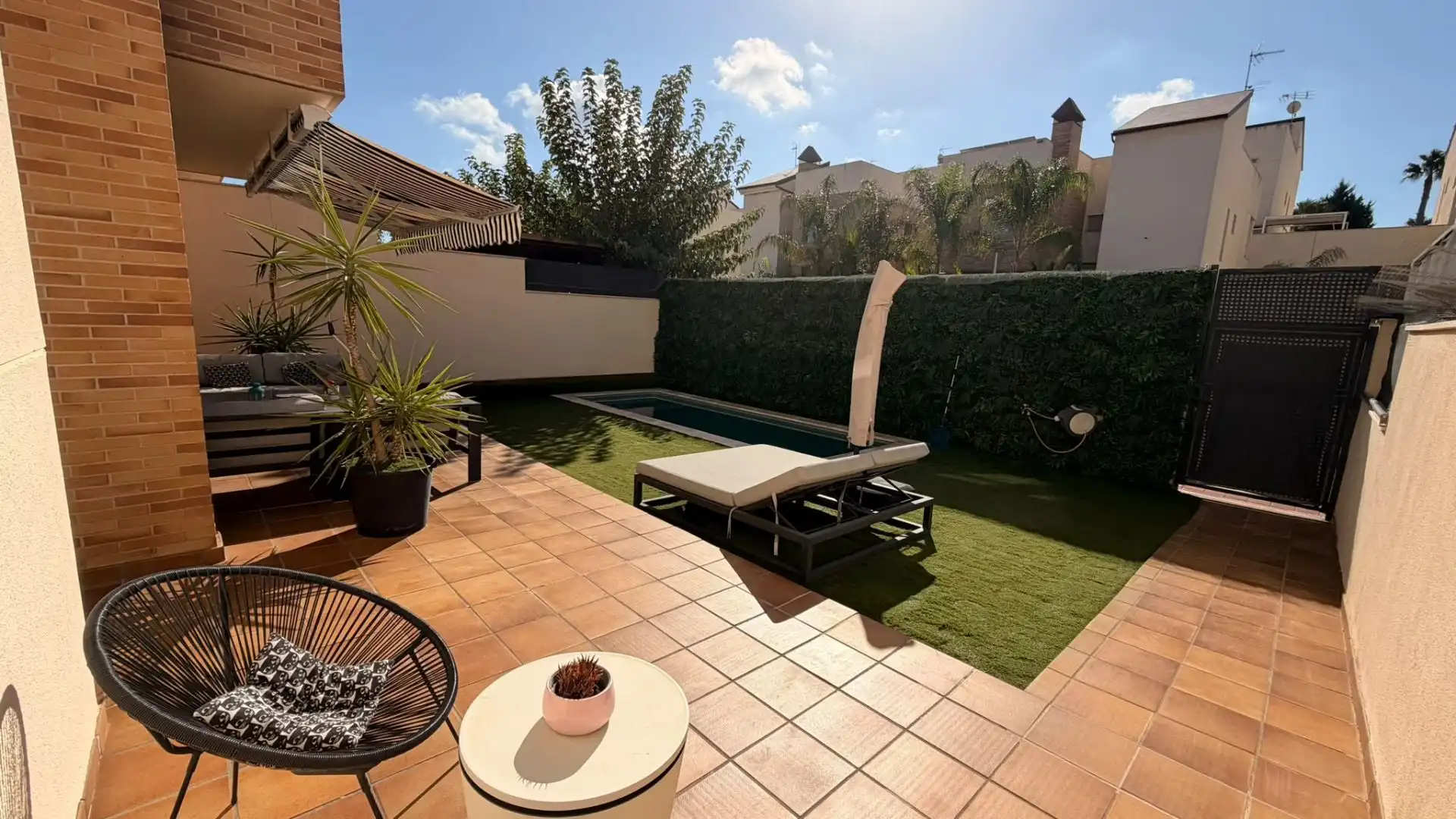 Terrassa de Casa o xalet en venda en La Alcayna
