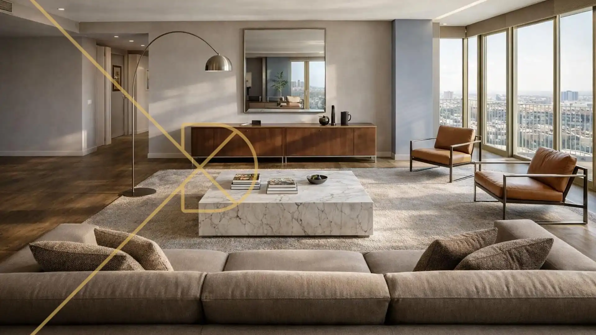 Sala d'estar de Pis en venda en  Barcelona Capital amb Parquet