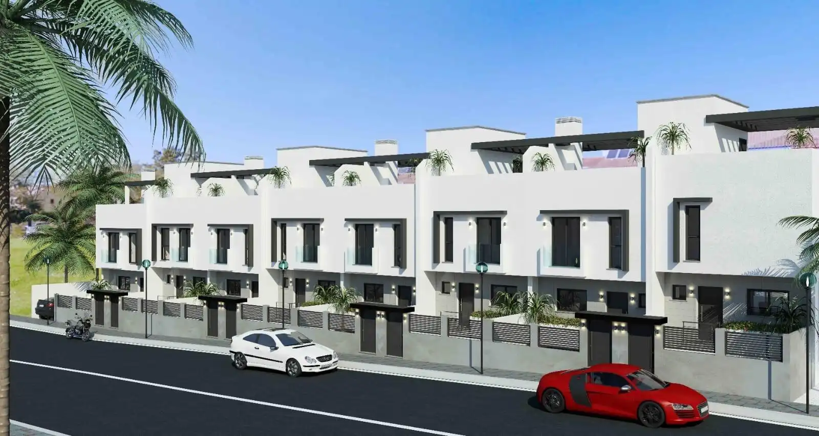 Vista exterior de Casa adosada en venda en Mijas amb Terrassa i Balcó