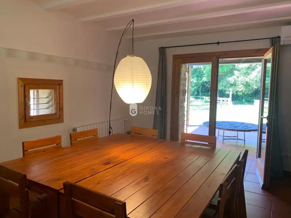 Dining room of Country homes for rent in Girona  with Air Conditioner, Heating and Private garden