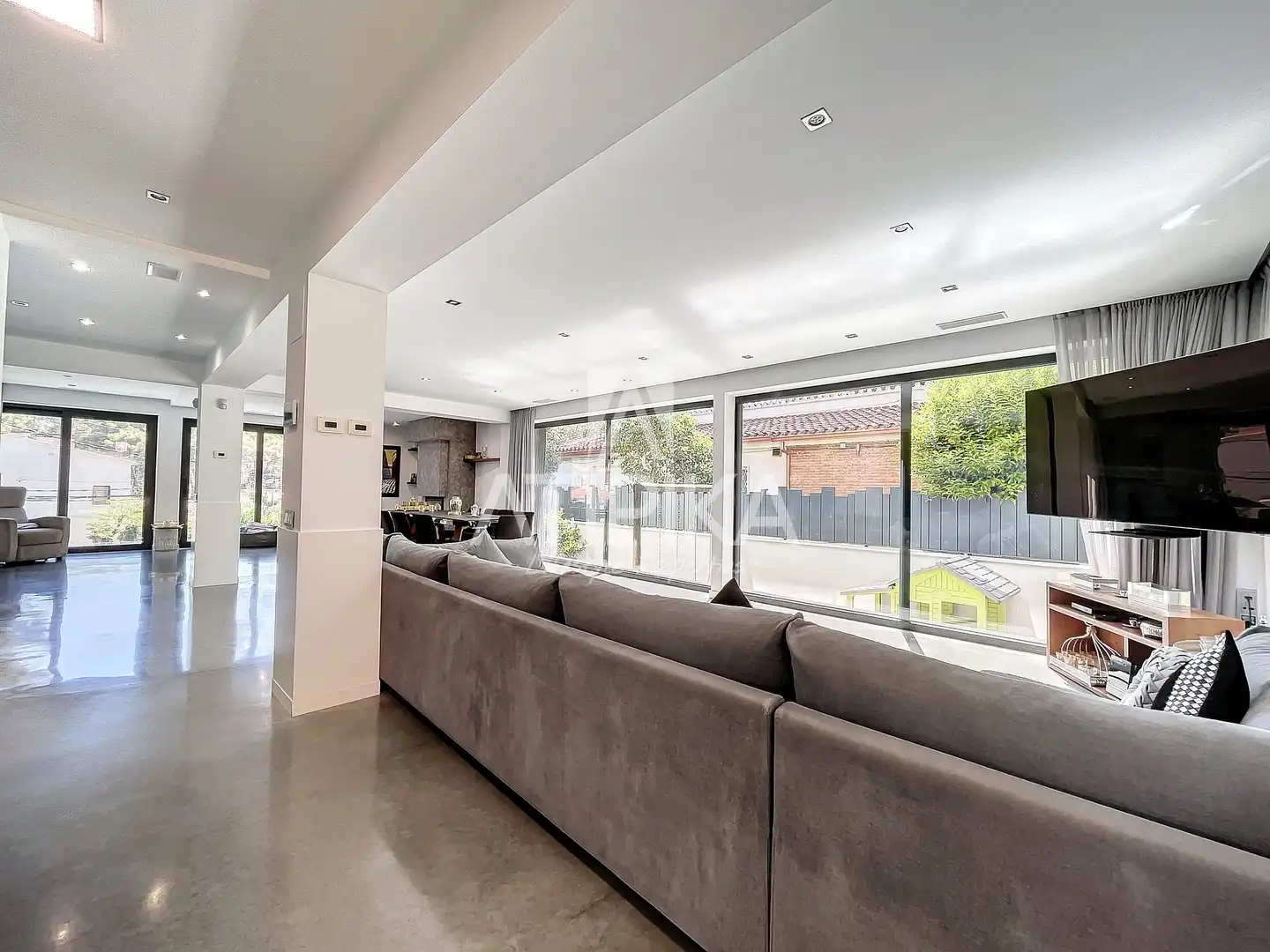 Living room of Houses for rent in Castelldefels  with Heating, Terrace and Swimming Pool