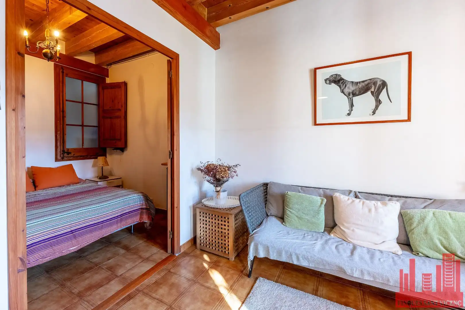 Sala de estar de Casa o chalet en venta en Sant Vicenç Dels Horts con Aire acondicionado, Calefacción y Jardín privado