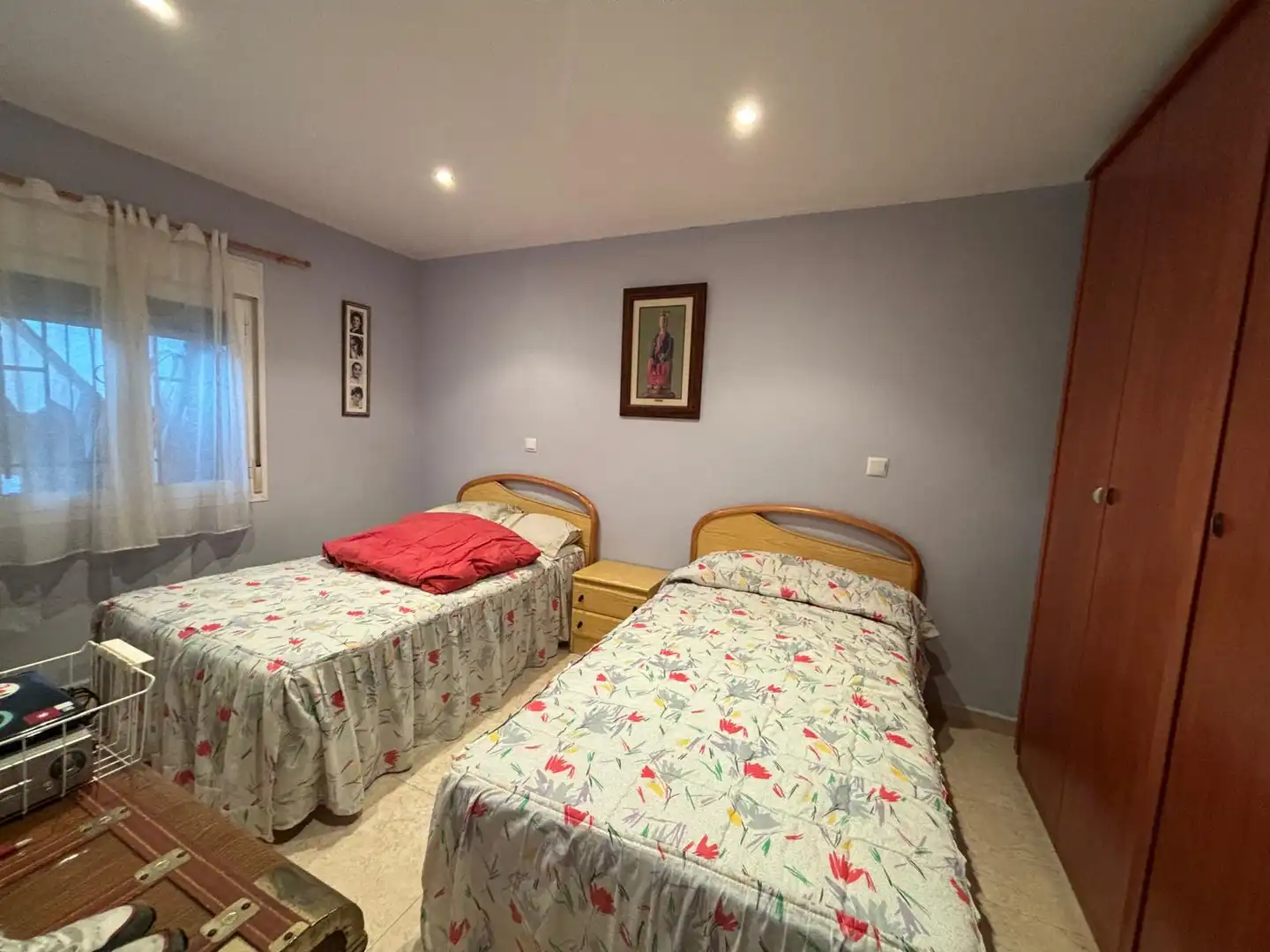 Schlafzimmer von Wohnung zum Verkauf in Zuera mit Klimaanlage, Heizung und Privatgarten