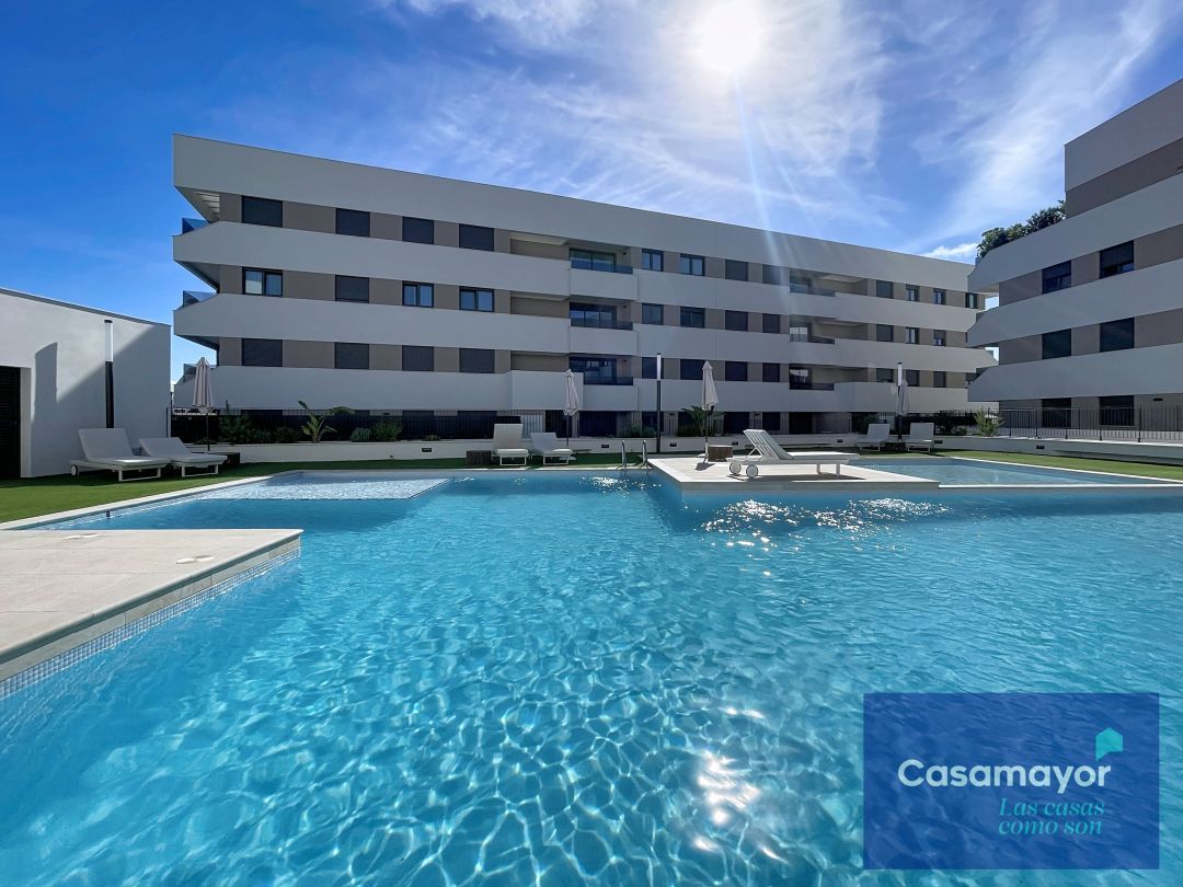 Swimming pool of Flat for sale in Sant Joan d'Alacant  with Air Conditioner, Heating and Private garden