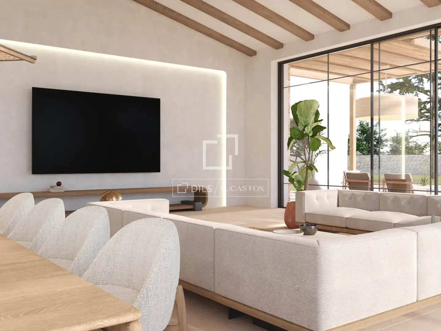 Sala de estar de Casa o chalet en venta en Llucmajor con Aire acondicionado, Calefacción y Jardín privado