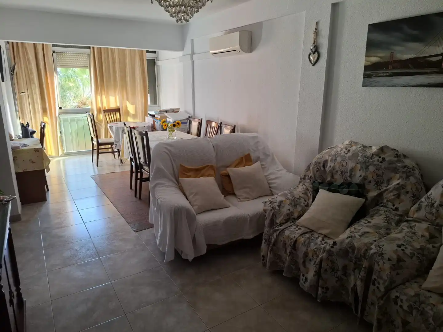 Sala de estar de Piso en venta en Málaga con Amueblado