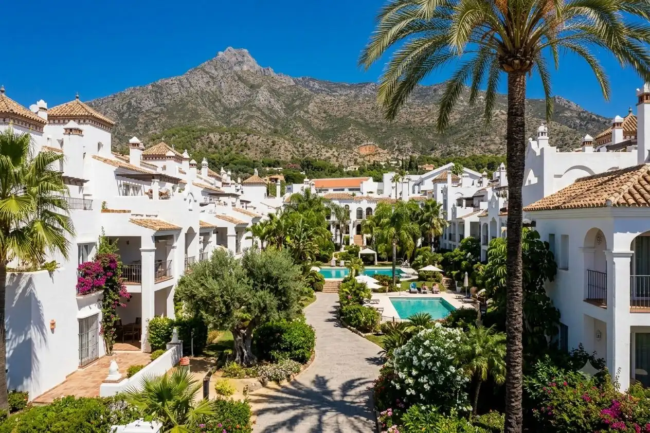 Vista exterior de Apartamento de alquiler en Marbella con Aire acondicionado, Jardín privado y Terraza