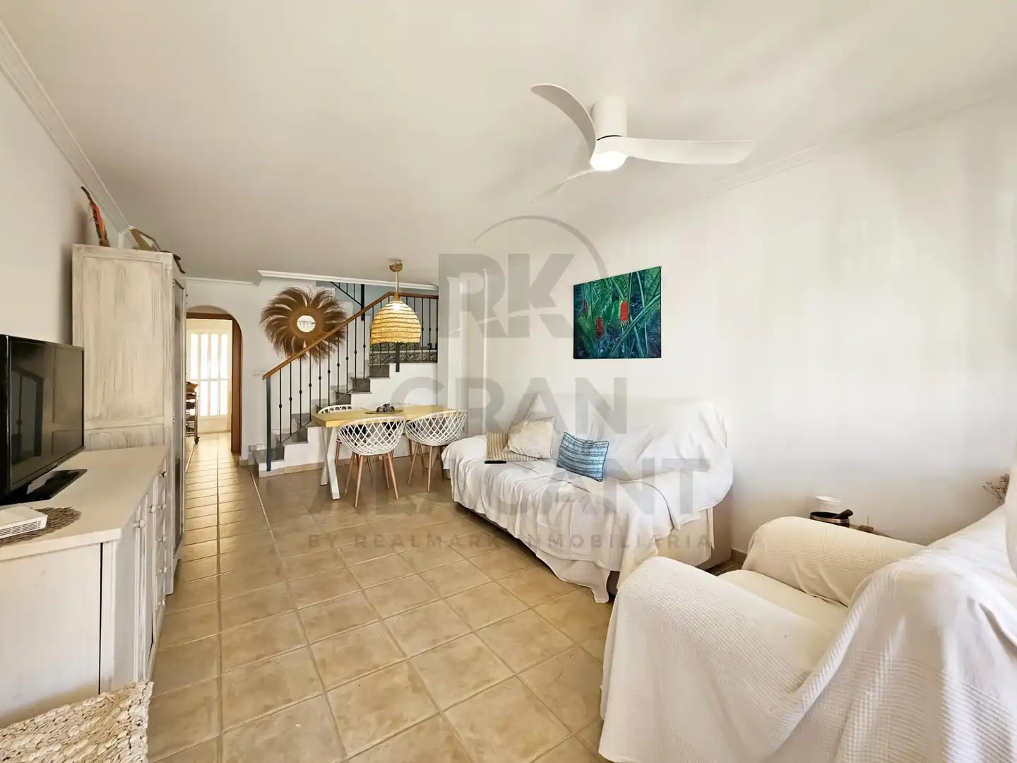 Sala de estar de Casa o chalet en venta en Santa Pola con Jardín privado, Terraza y Trastero