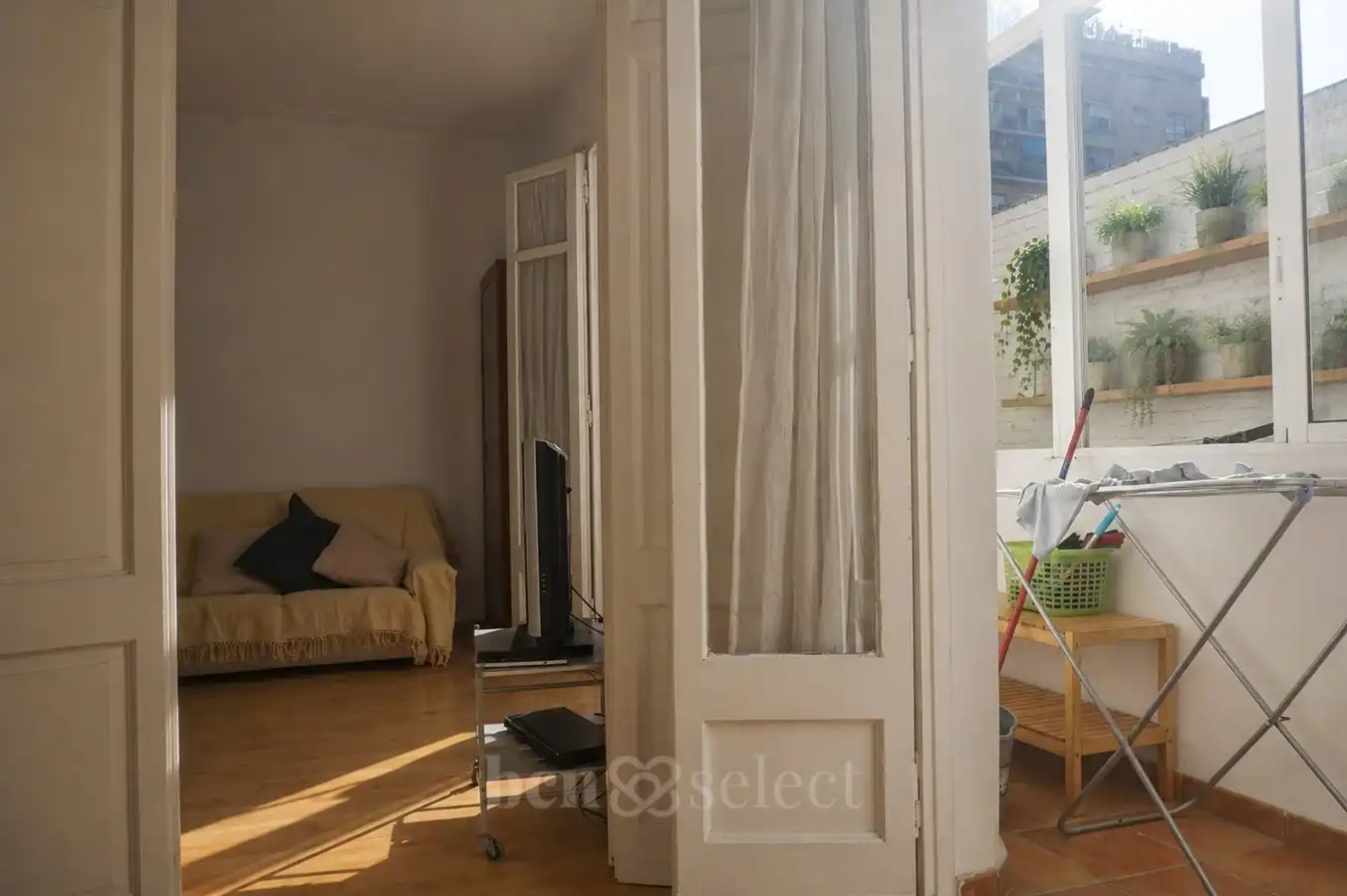 Schlafzimmer von Wohnung zum Verkauf in Barcelona mit Heizung, Parkett und Möbliert