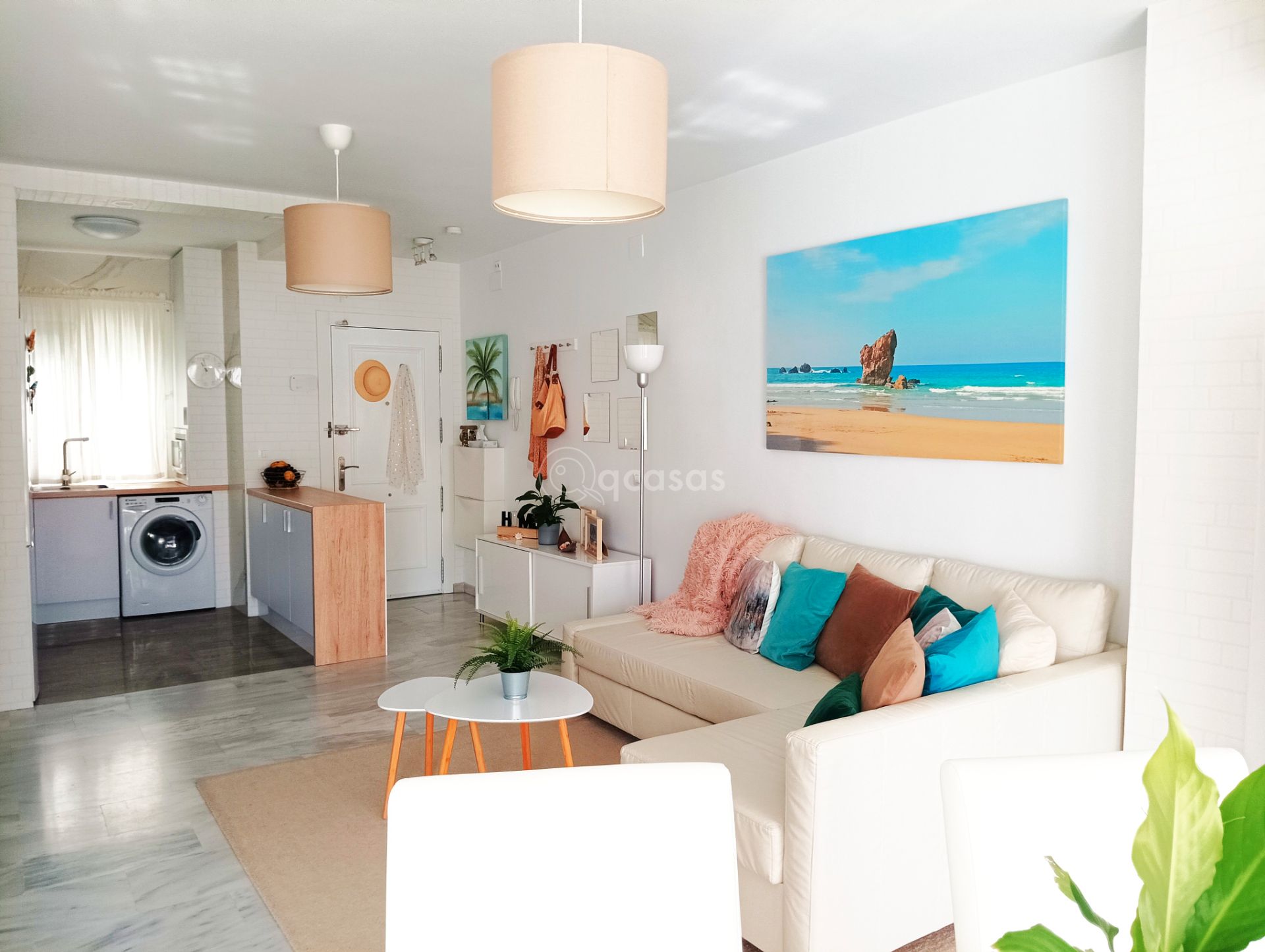 Sala de estar de Apartamento en venta en Benalmádena con Aire acondicionado, Calefacción y Terraza