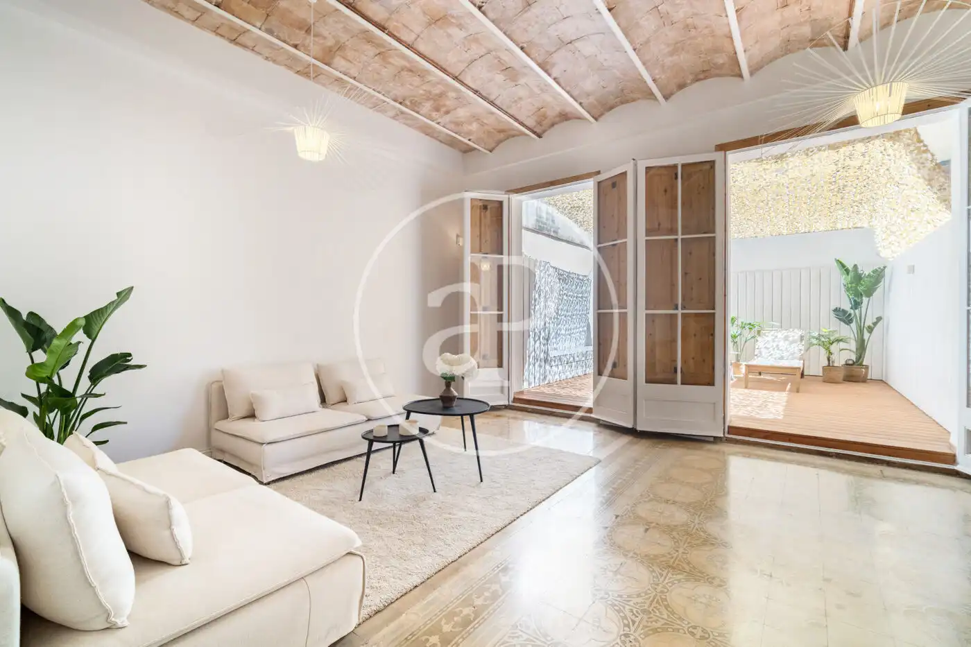 Living room of Flat for sale in Barcelona  with Air Conditioner, Heating and Terrace