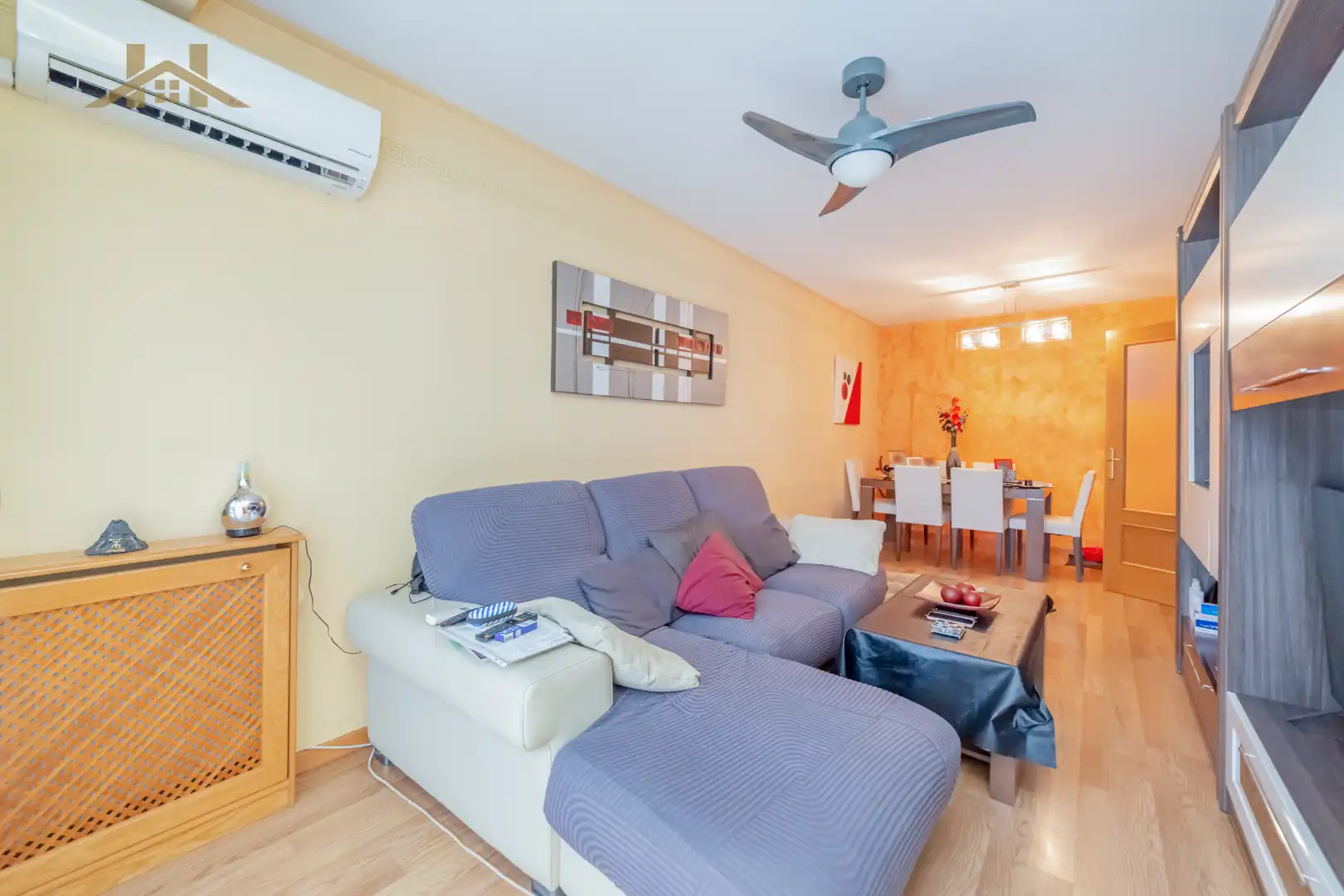 Living room of Flat for sale in Pinto  with Heating, Terrace and Storage room