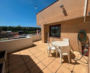 Terrace of Flat to rent in  Madrid Capital  with Air Conditioner, Heating and Private garden