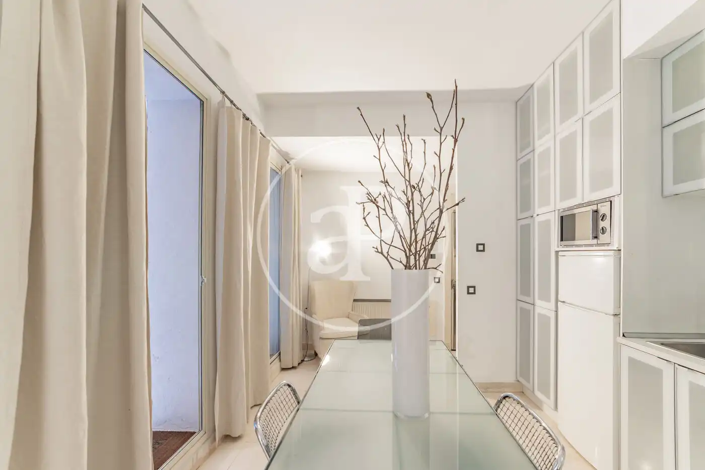 Dining room of Flat for sale in Madrid  with Heating, Terrace and Furnished