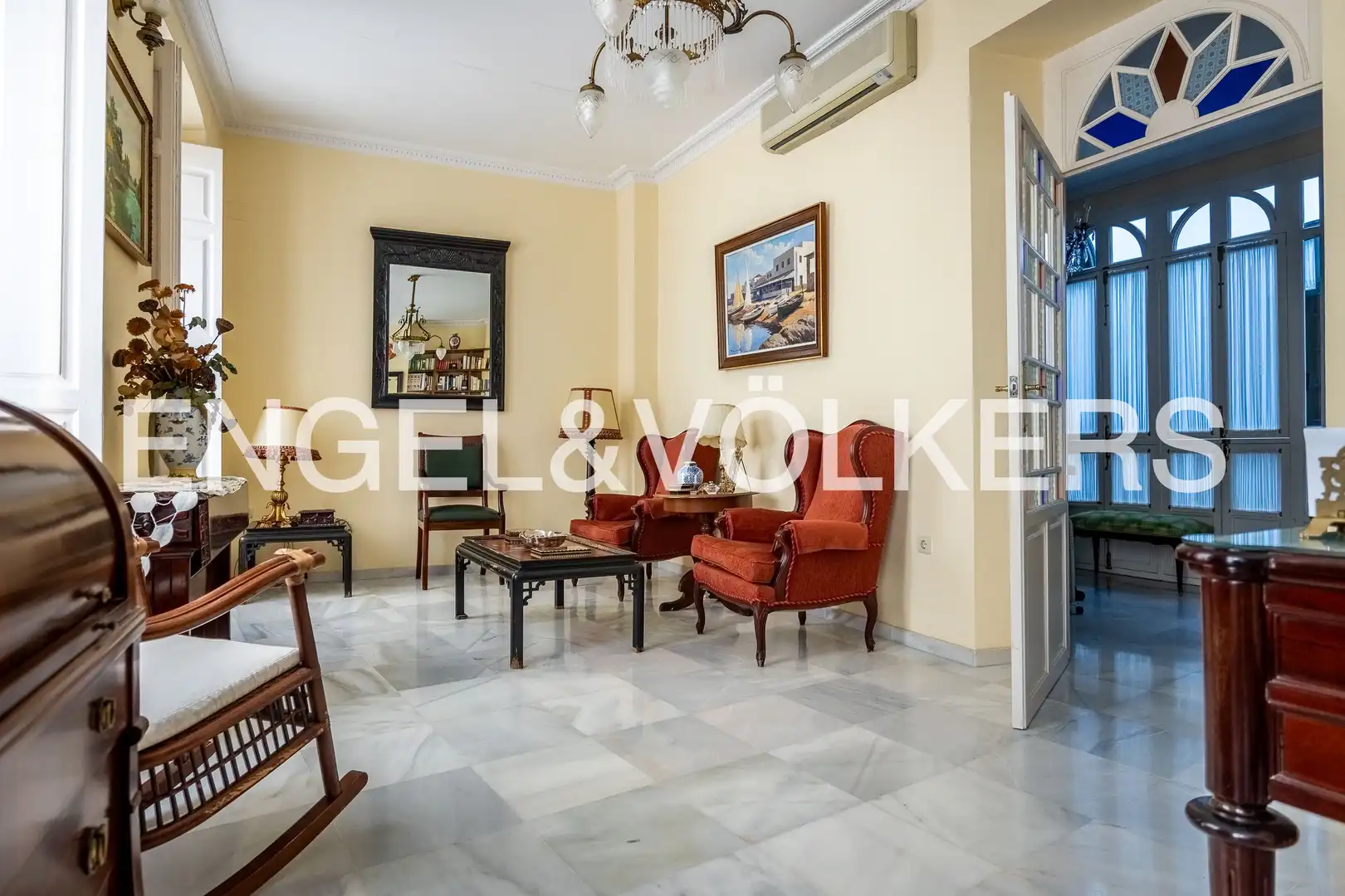 Wohnzimmer von Haus oder Chalet zum Verkauf in Sevilla mit Klimaanlage, Heizung und Balkon