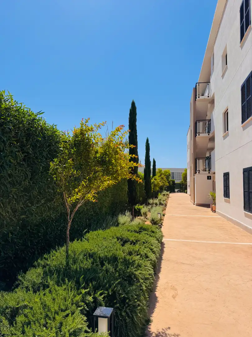 Vista exterior de Planta baja en venta en Sant Llorenç des Cardassar con Aire acondicionado, Jardín privado y Amueblado
