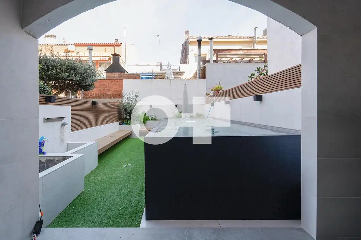Terraza de Casa adosada en venta en Castelldefels con Aire acondicionado, Jardín privado y Parquet