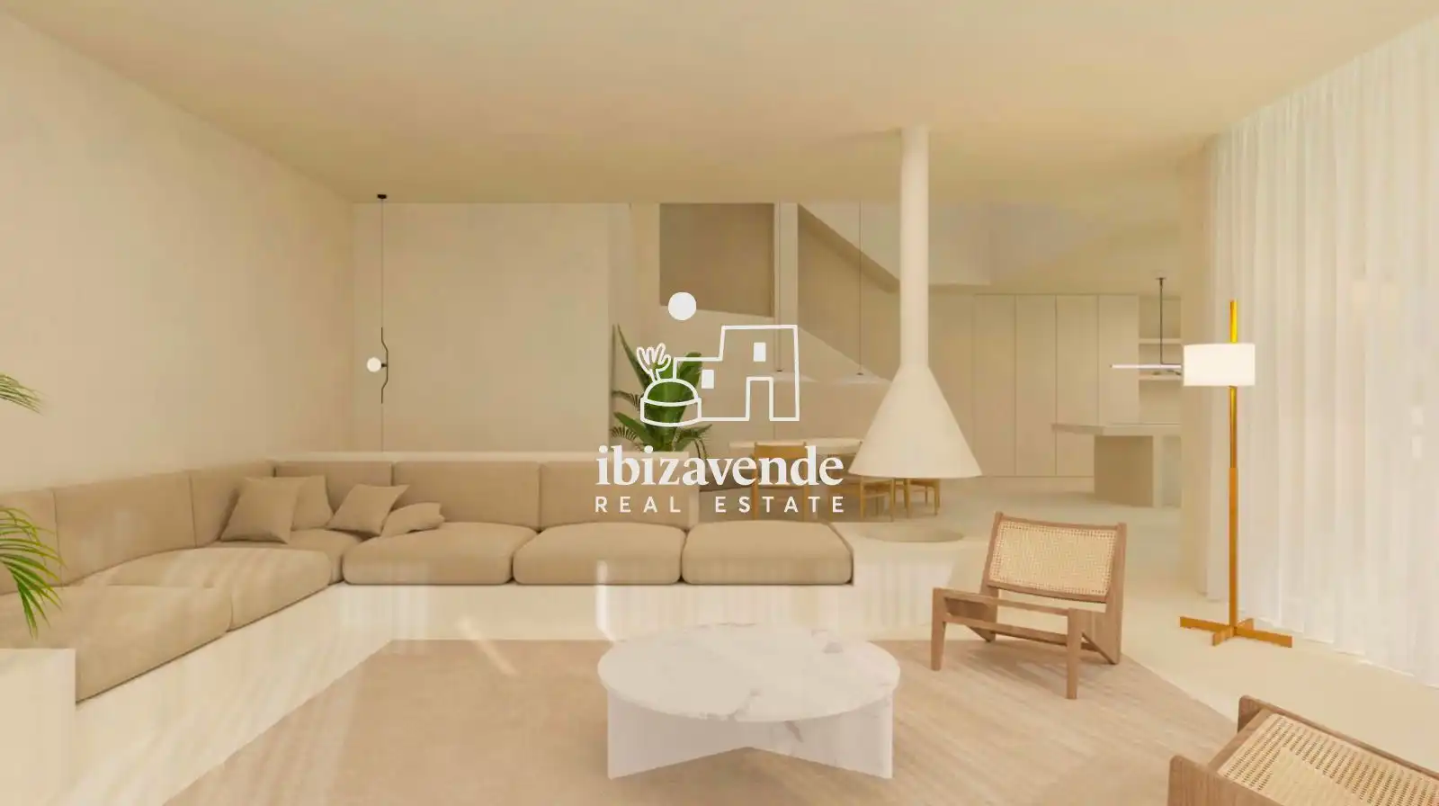 Sala d'estar de Casa o xalet en venda en Santa Eulària des Riu amb Aire condicionat, Calefacció i Terrassa