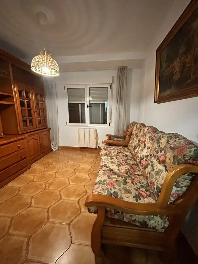 Sala de estar de Piso para compartir en Gijón  con Parquet, Trastero y Amueblado
