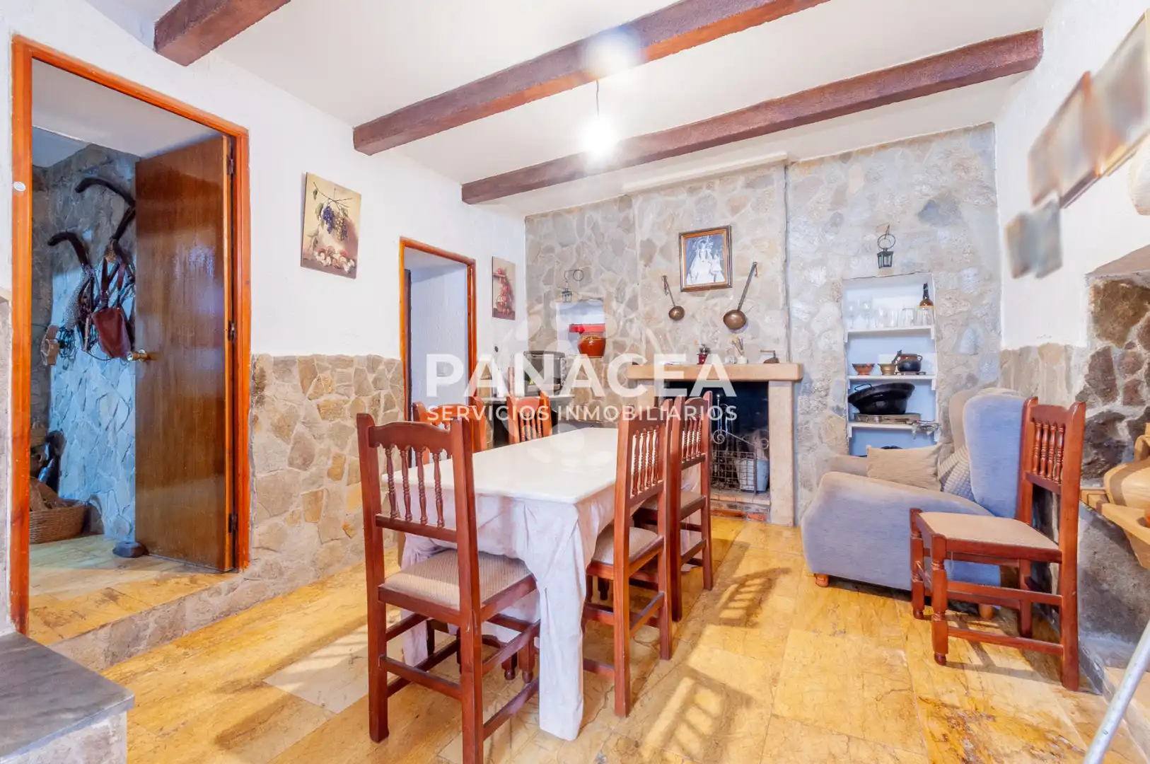 Esszimmer von Haus oder Chalet zum Verkauf in Chercos mit Privatgarten, Möbliert und Ofen
