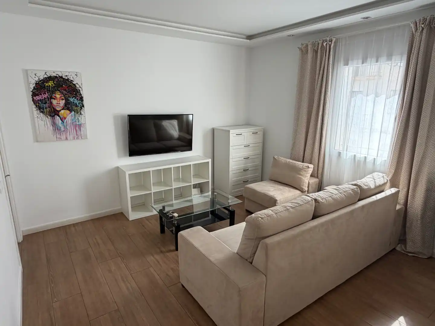 Sala de estar de Piso de alquiler en Málaga con Aire acondicionado, Calefacción y Amueblado