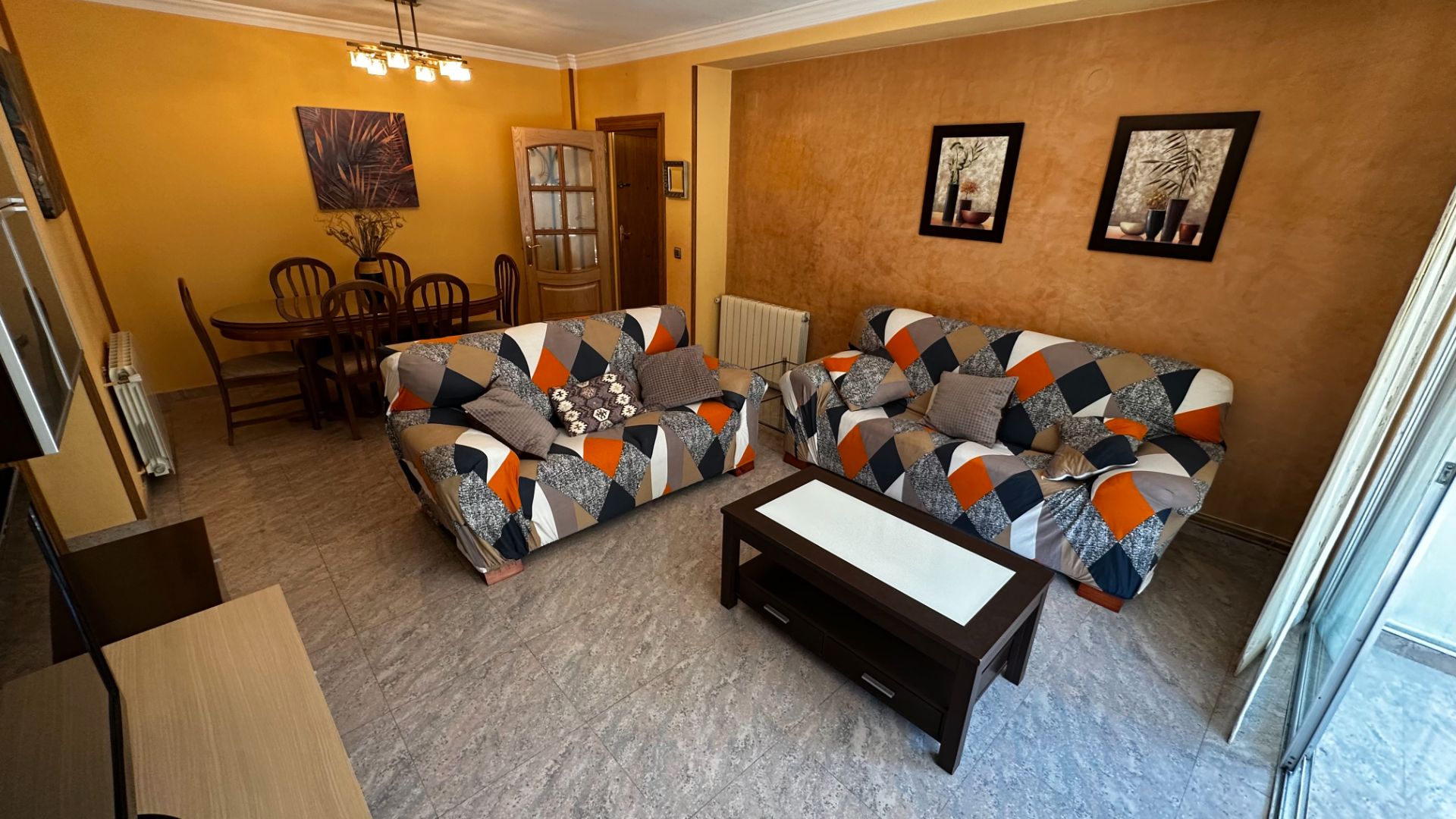 Living room of Flat to rent in Cuenca Capital  with Heating and Furnished